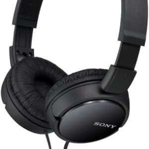 Black Sony MDR-ZX110 ZX Collection Wired On-Ear Headphones