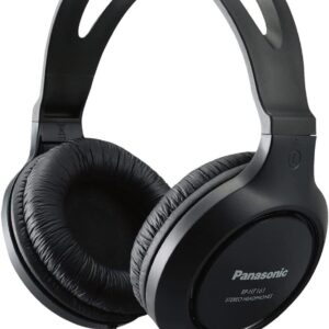 Panasonic Light-weight Over-Ear Wired Headphones with Crisp Sound and Additional Bass (XBS), Lengthy Twine, 3.5mm Jack for Telephones and Laptops – Mannequin RP-HT161-Ok (Black)