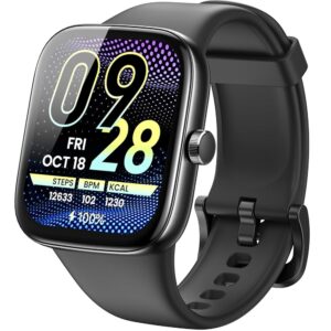 TOZO AMOLED S7 Sensible Watch – Bluetooth Calling, 1.85” Extremely HD Show, Dynamic Watch Faces, Message Notifications, Over 100 Sports activities Modes, Well being Monitoring (Coronary heart Fee, Blood…